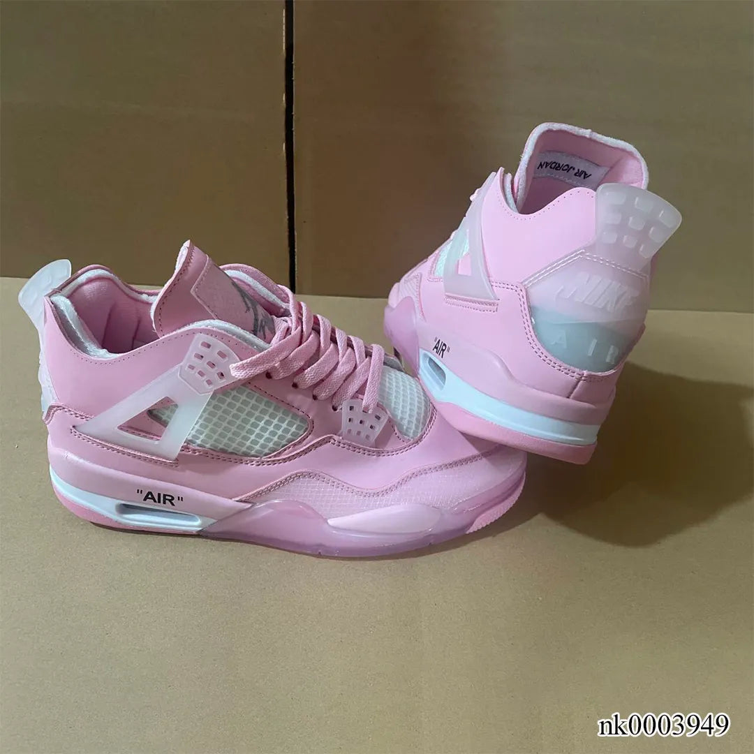OW X AJ 4 Pink Shoes Sneakers - nk0003949 image 5