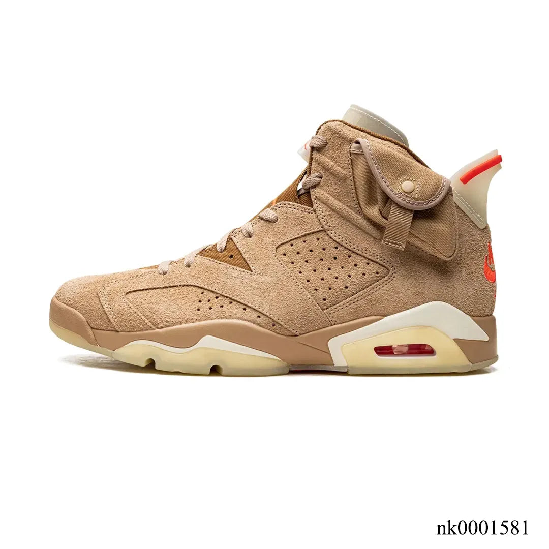 Travis Scott x AJ 6 British Khaki Shoes Sneakers – nk0001581 image 1