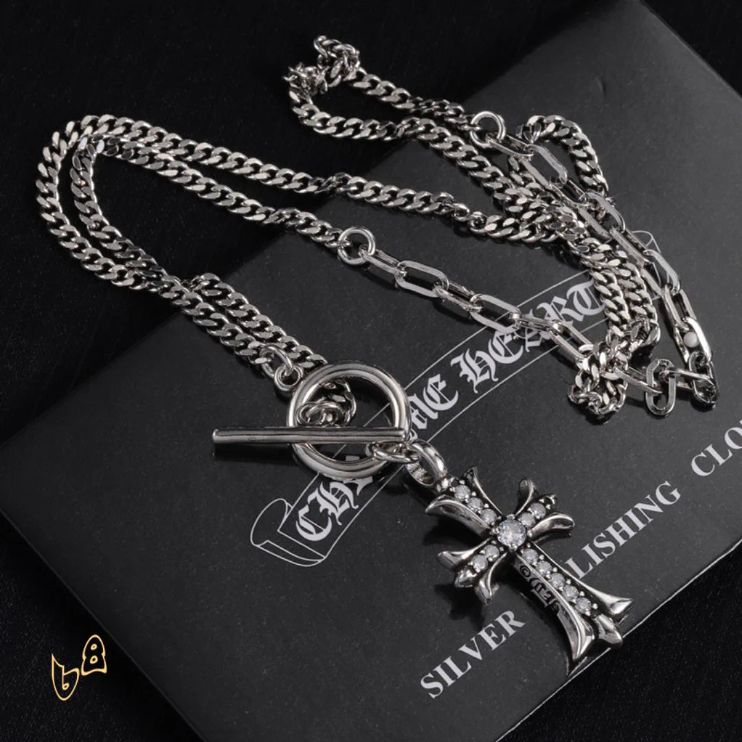 CH Cross Pendant Necklace - CH0040 image 1