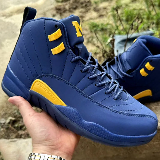 AJ 12 Retro Michigan Shoes Sneakers - nk0000633 image 2