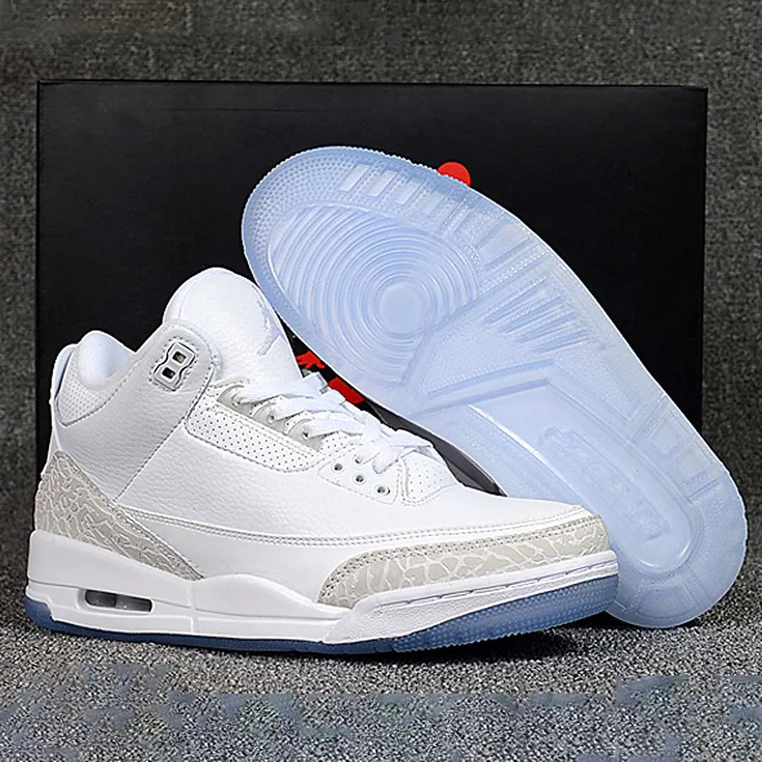 AJ 3 Pure White Shoes Sneakers - nk0001642 image 13