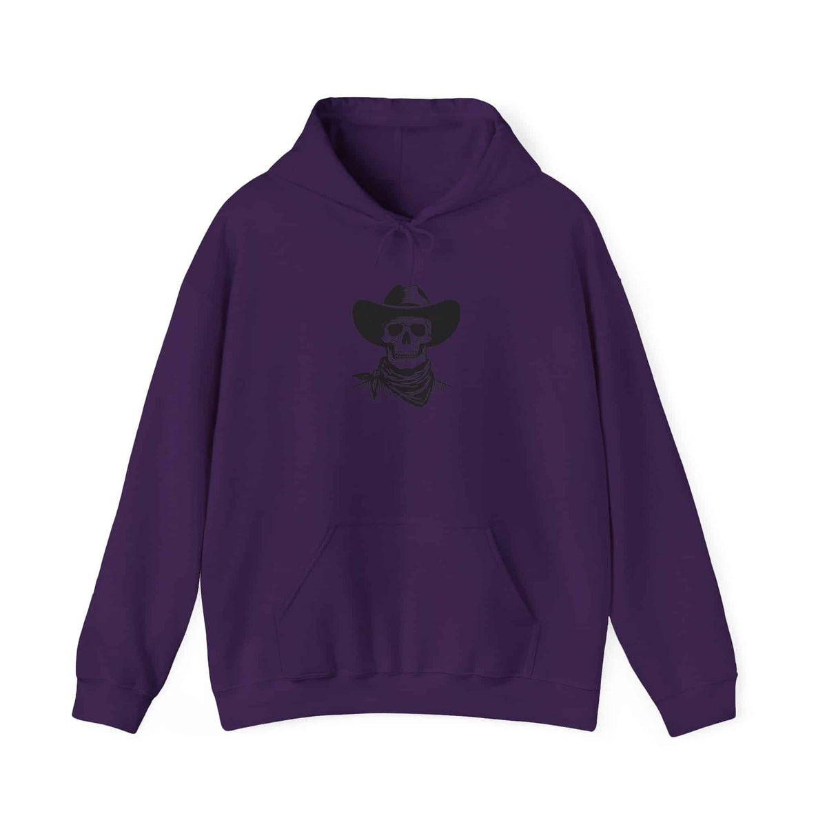 Outlaw Skull Hooded Sweatshirt - L, Purple image
