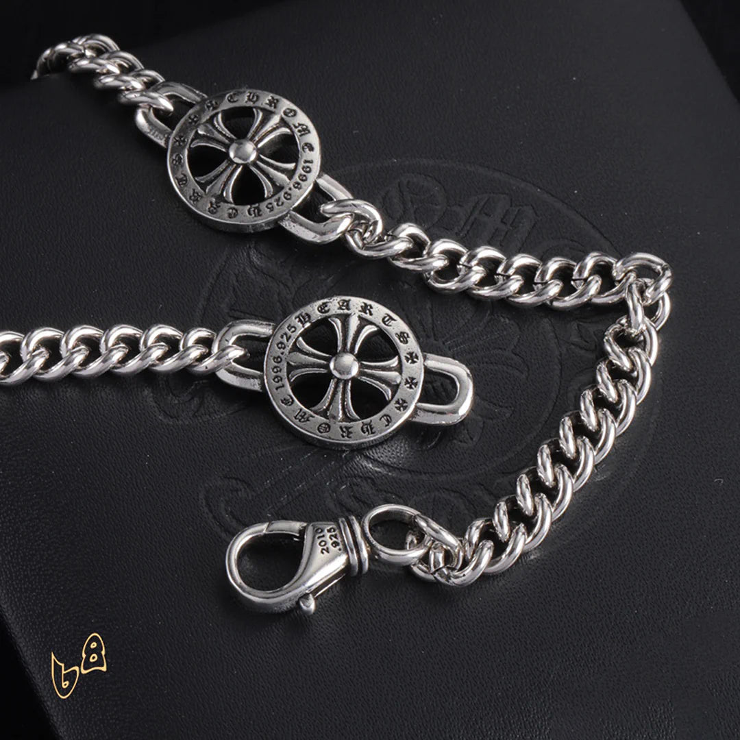 CH Cross Flower Chain Bracelet - CH0081 image 1