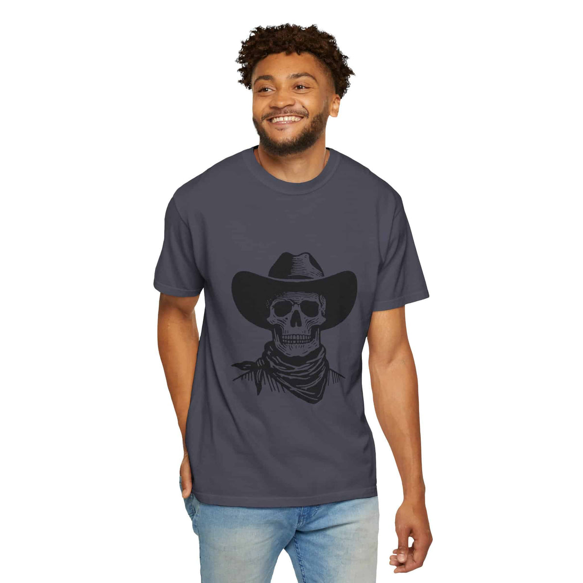 Outlaw Skull Unisex Garment-Dyed T-shirt image 96