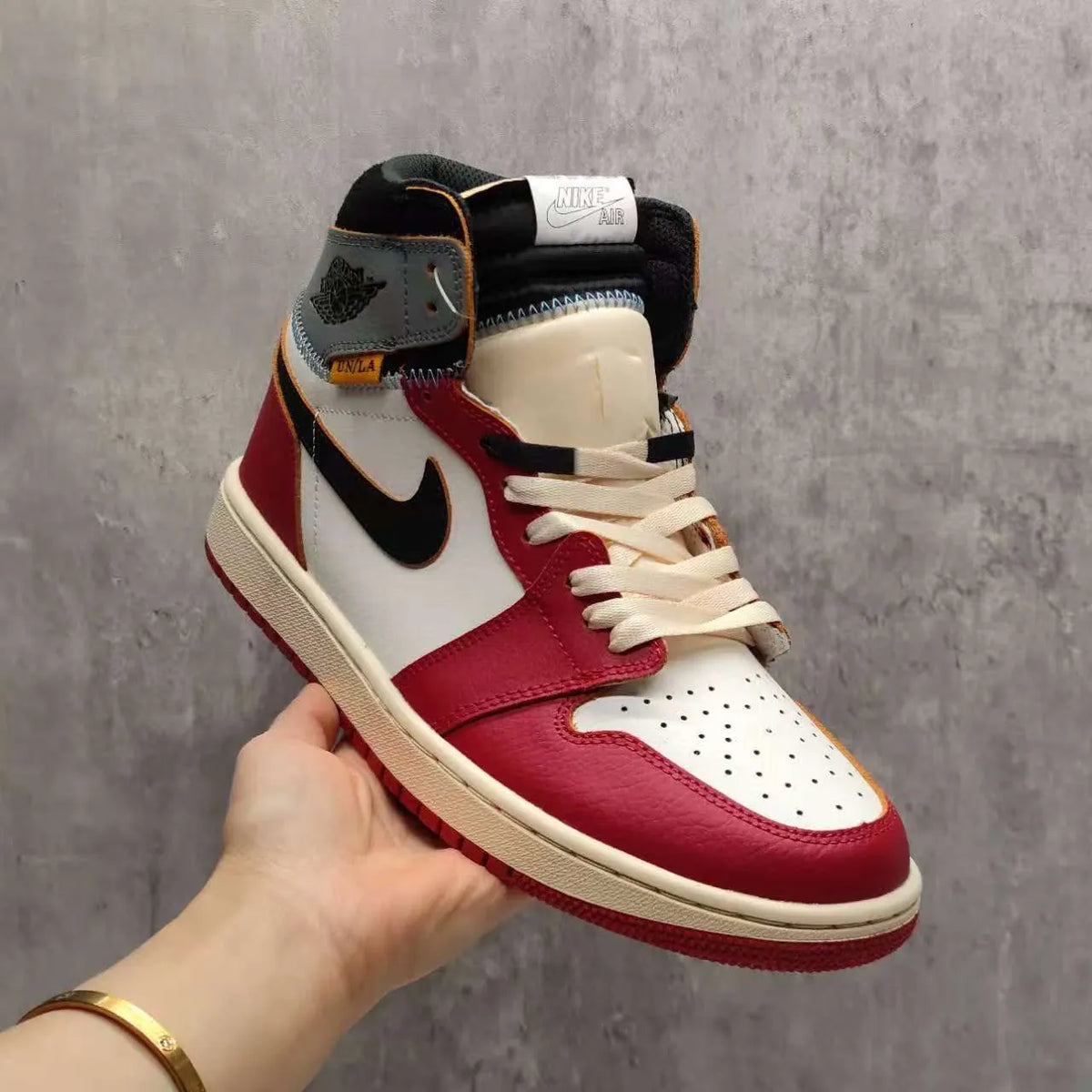 Union LA x AJ 1 High OG Chicago Shoes Sneakers - nk0004196 image 13