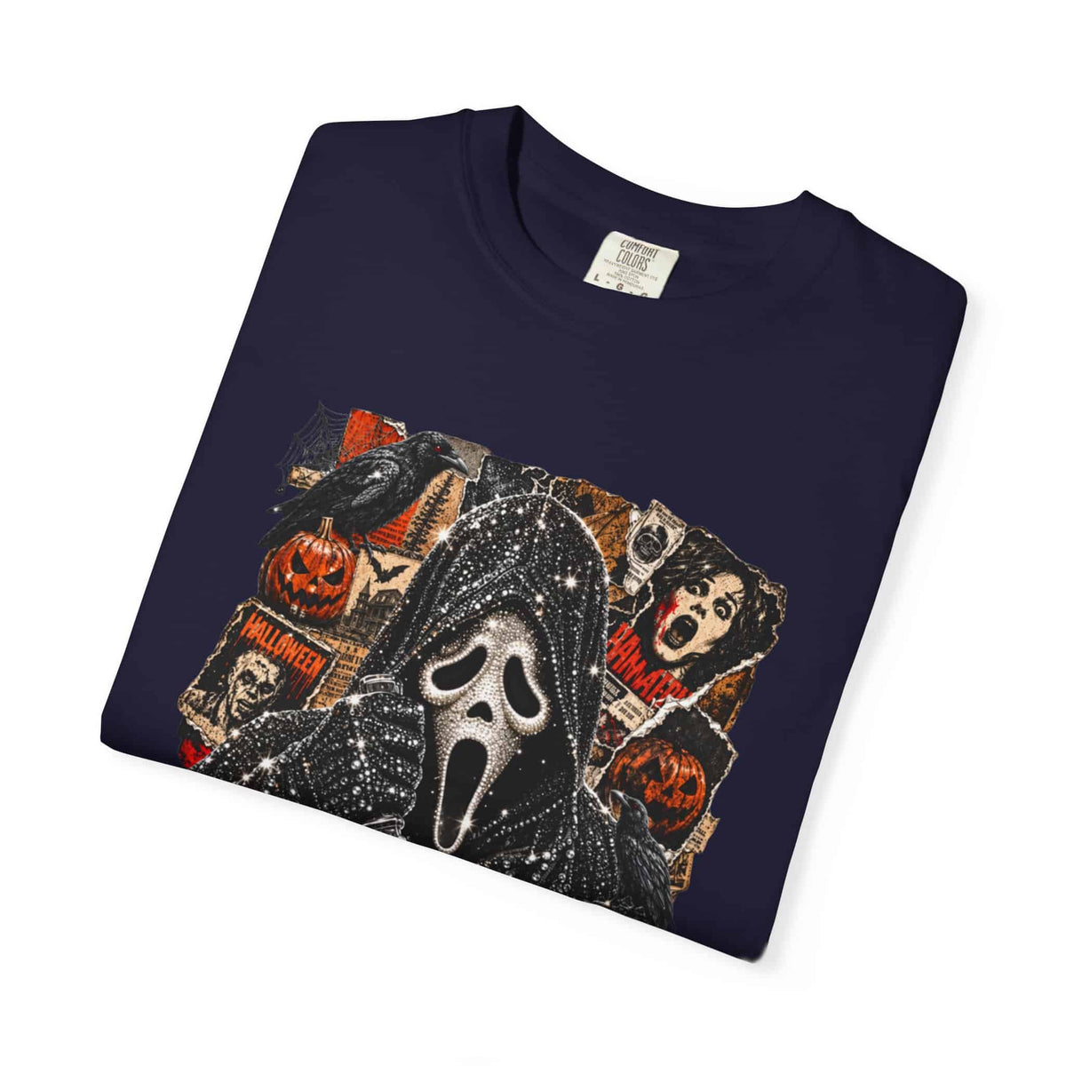Halloween Horror Unisex Garment-Dyed T-shirt image 112