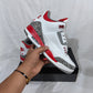 AJ 3 Retro Fire Red Shoes Sneakers - nk0002330 image 3