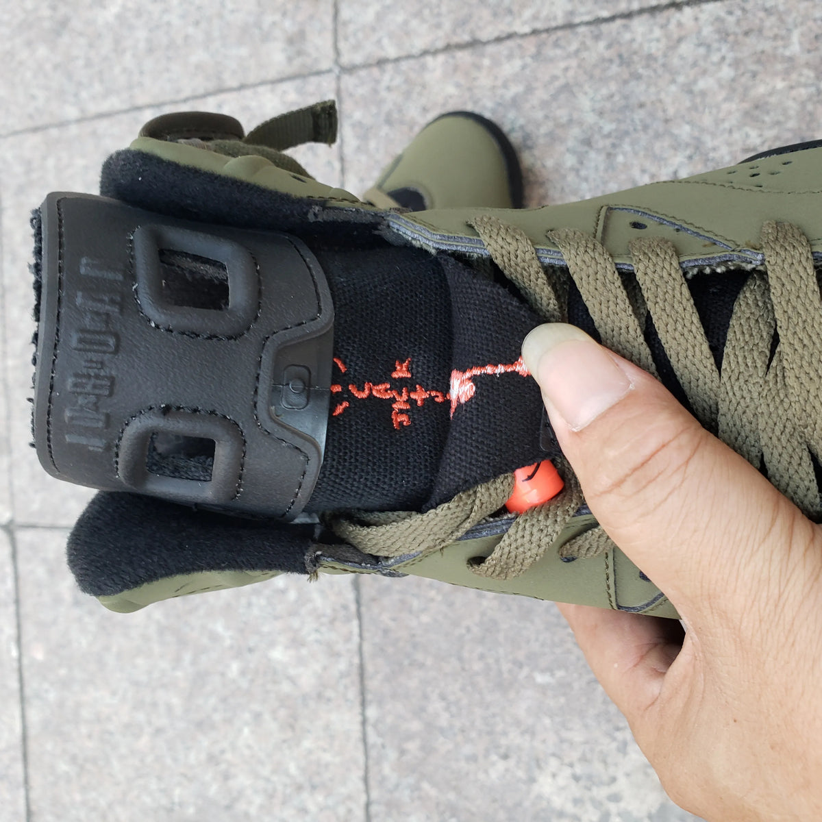 Travis Scott x AJ 6 Olive Shoes Sneakers – nk0000015 image 11