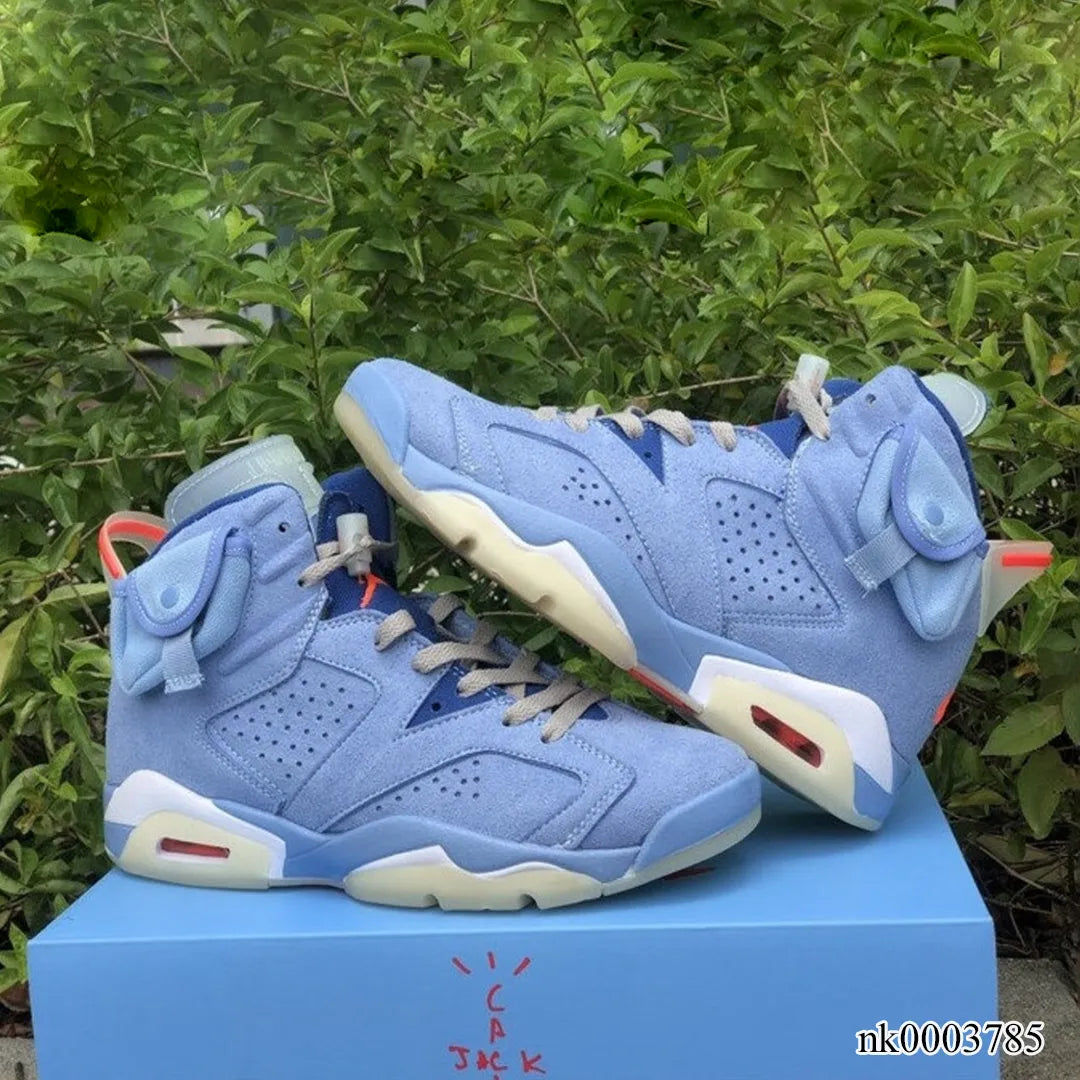 AJ 6 x Travis Scott Houston Oilers Light Blue Shoes Sneakers - nk0003785 image 5