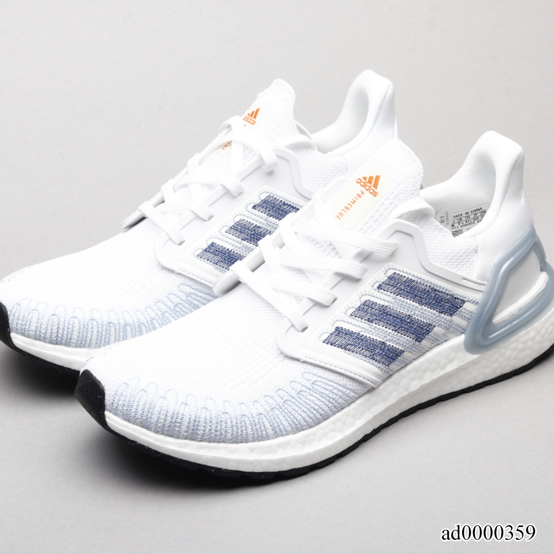 UltraBoost 20 White Light Blue-Orange Shoes Sneakers - ad0000359 image 3
