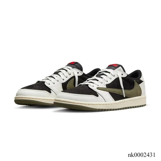 Travis Scott x AJ 1 Low OG Olive Shoes Sneakers - nk0002431 image 2