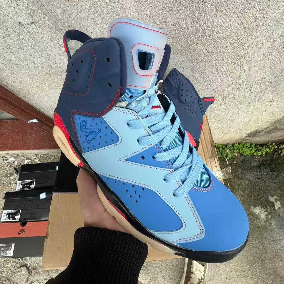 Awake NY x AJ 6 “Midnight Navy”/“Blueberry” Shoes Sneakers - nk0005225 image 3
