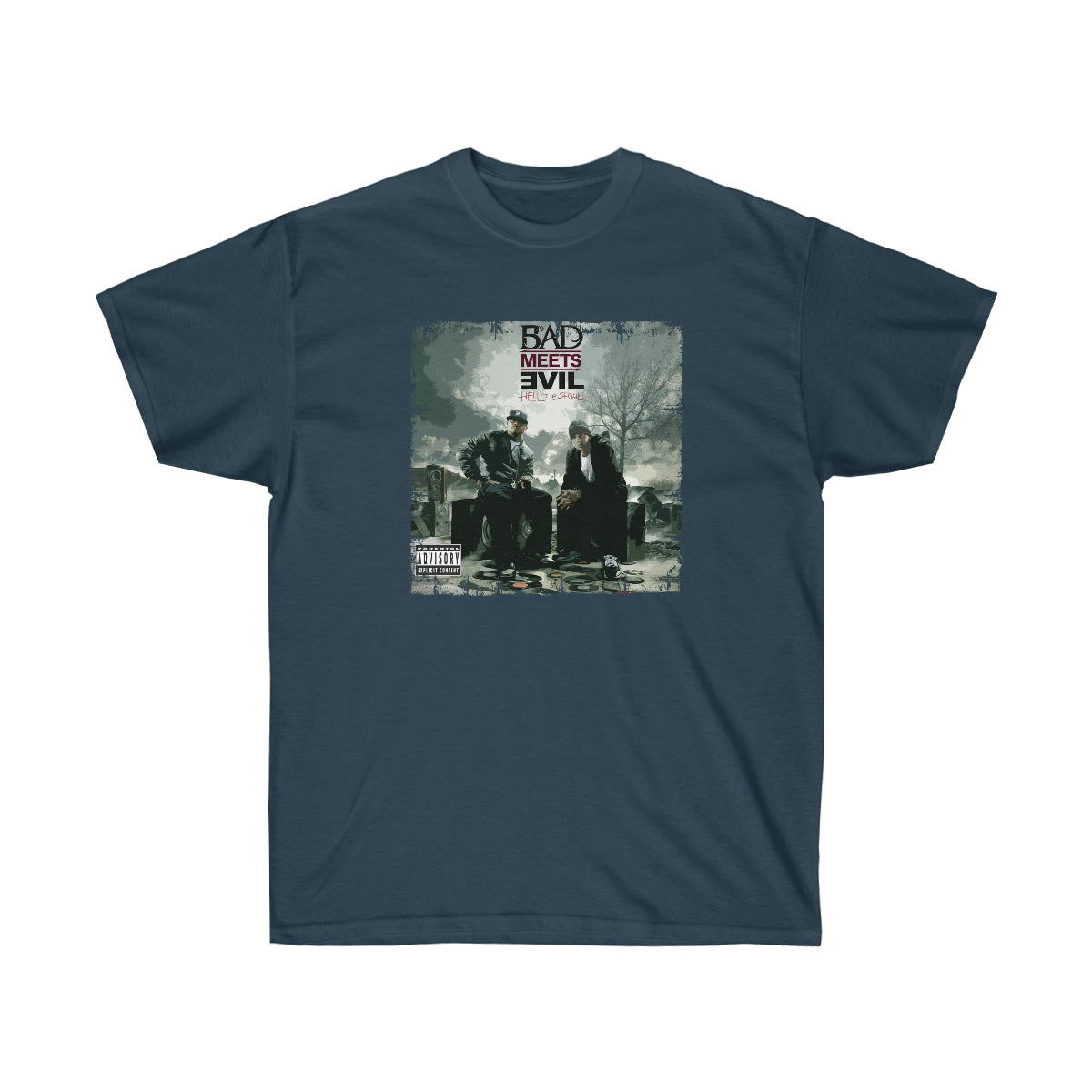 Bad Meets Evil Men T-Shirt - Blue Dusk, L image