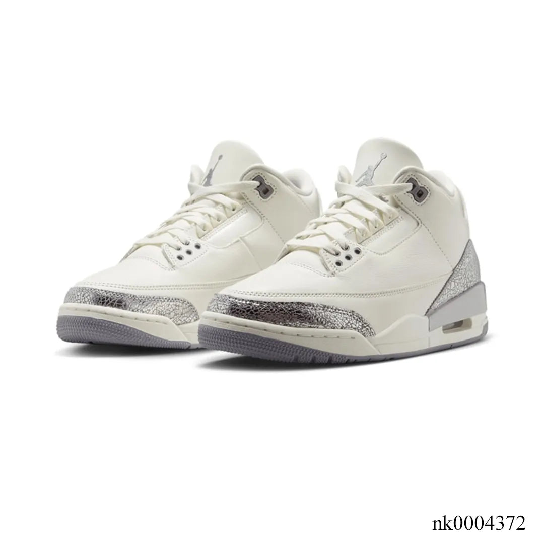 AJ 3 Sail/Metallic Silver Shoes Sneakers – nk0004372 image 2