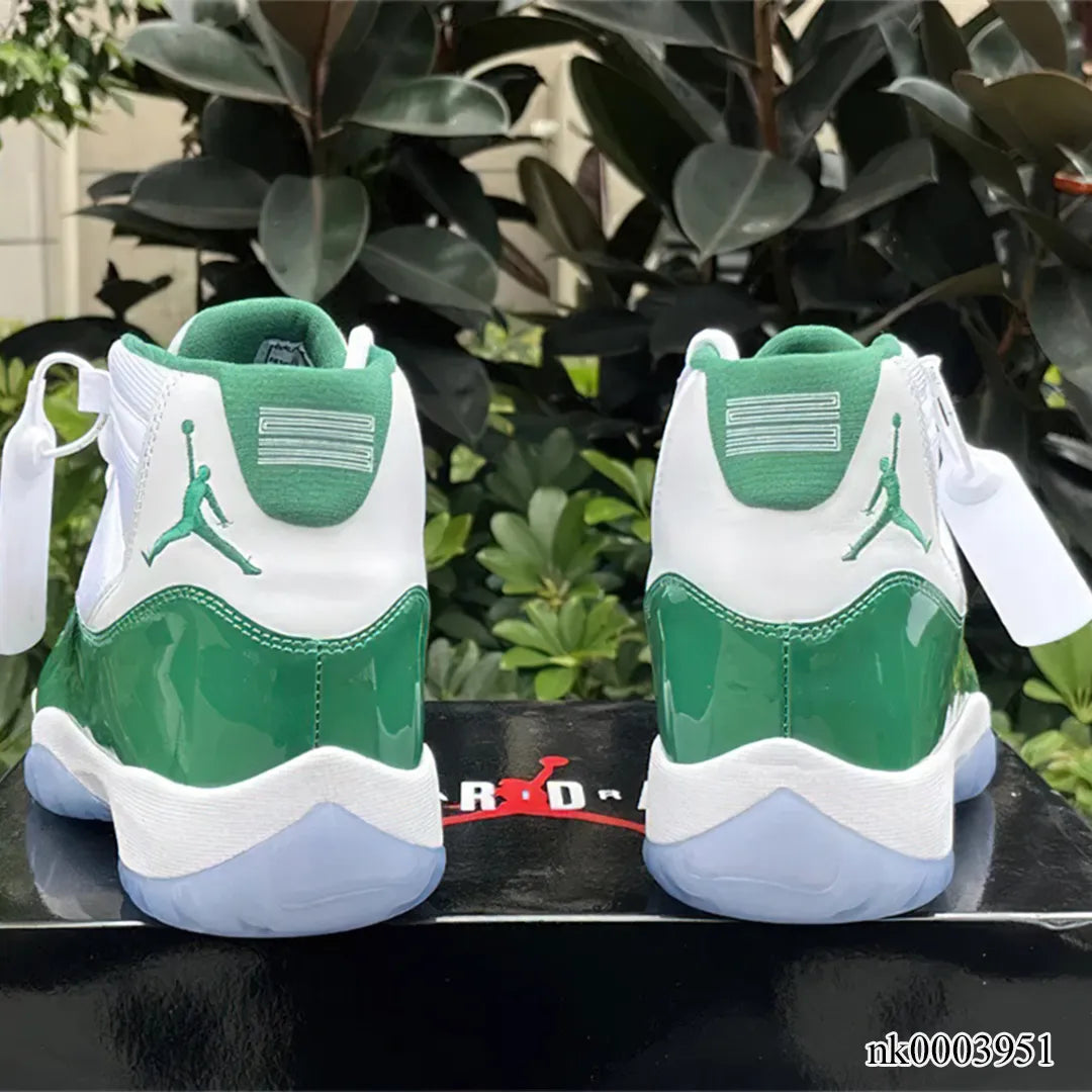 AJ 11 White Green Shoes Sneakers - nk0003951 image 3
