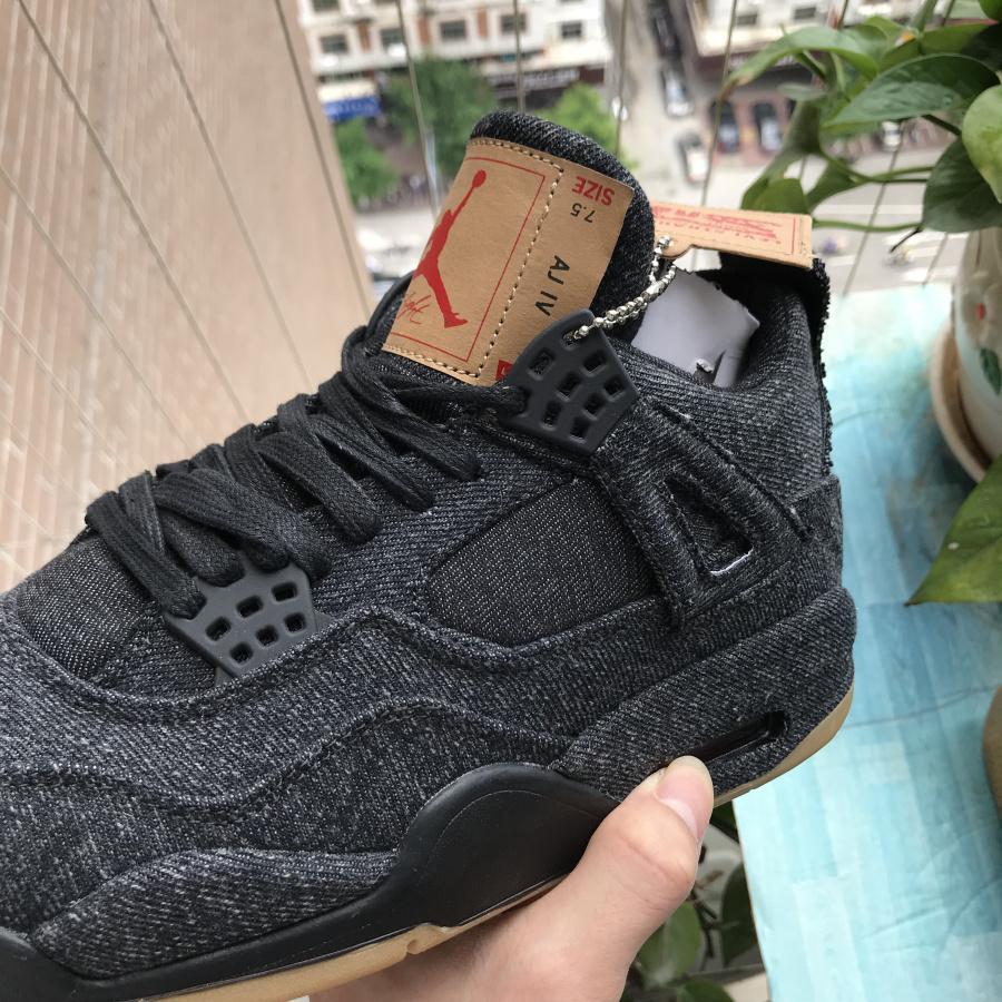 AJ 4 Retro Levi's Black (Levi's Tag) Shoes Sneakers - nk0000658 image 9