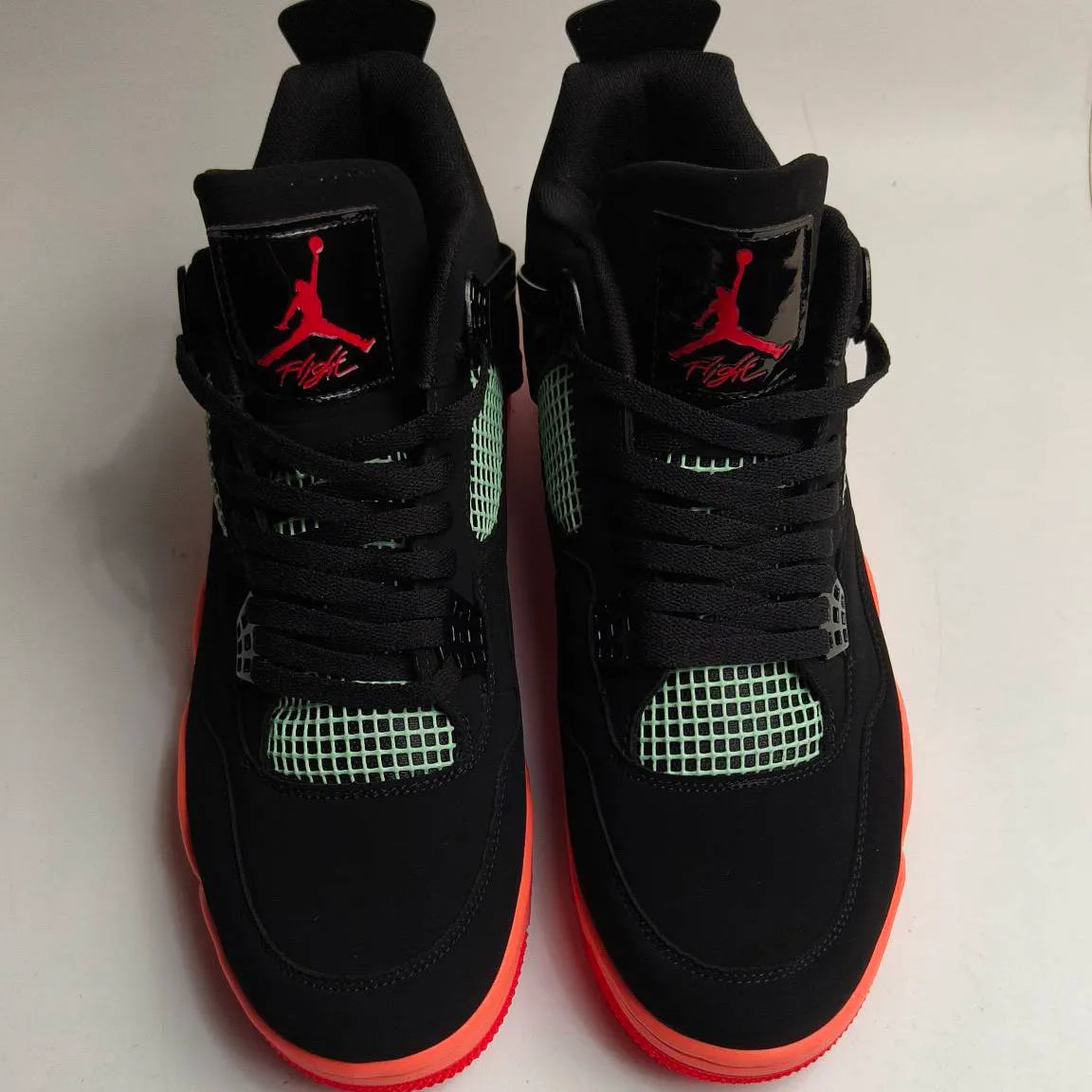 AJ 4 Retro Black Infrared Barely Volt Shoes Sneakers - nk0005052 image 5
