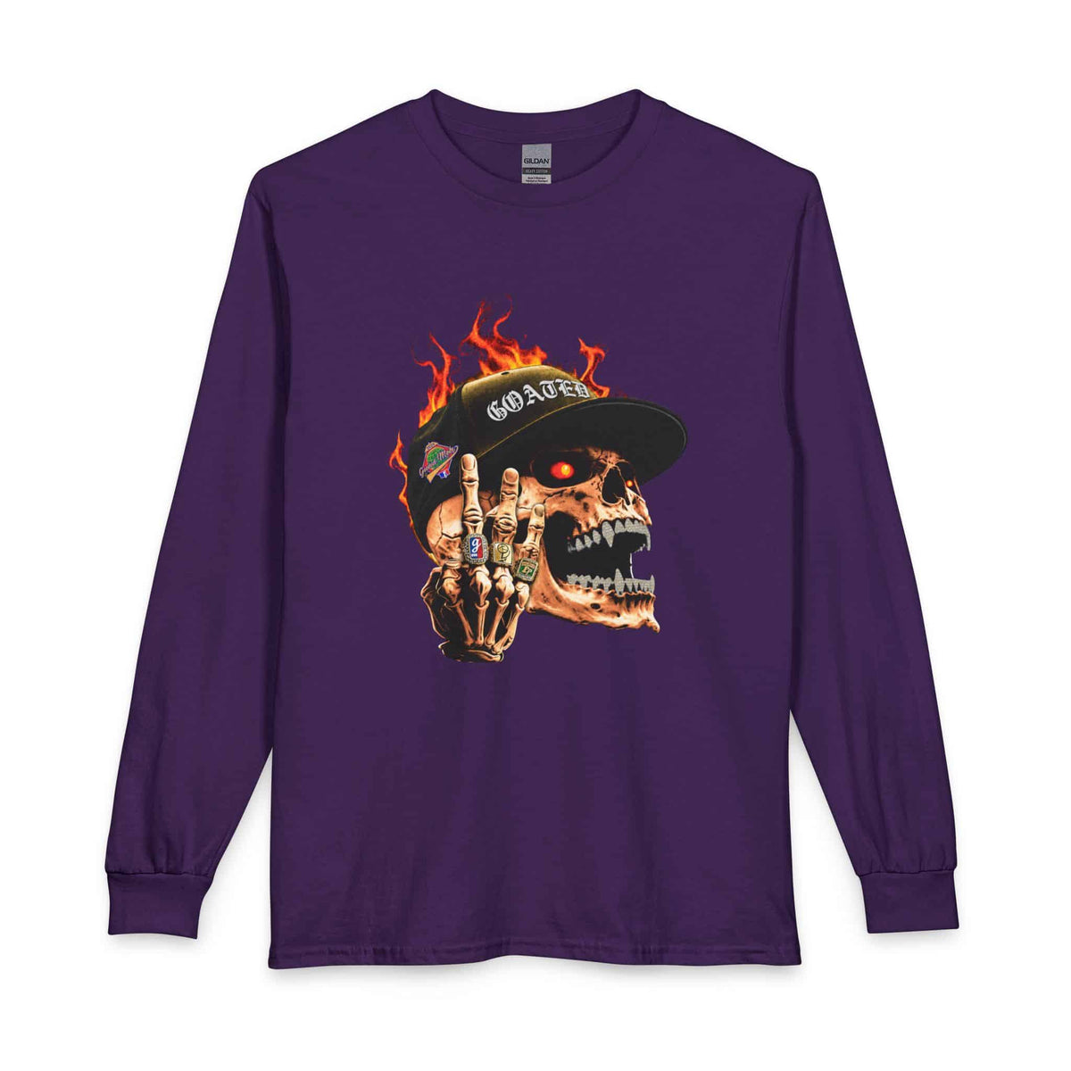 GOATED Skull Long Sleeve T-Shirt image