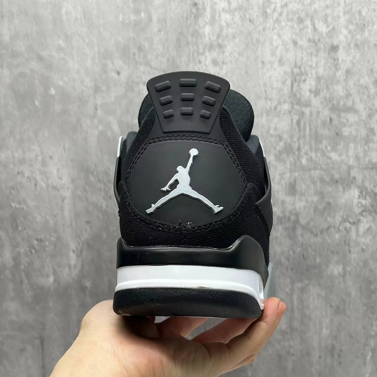 AJ 4 Retro Black Canvas Shoes Sneakers - nk0002275 image 10