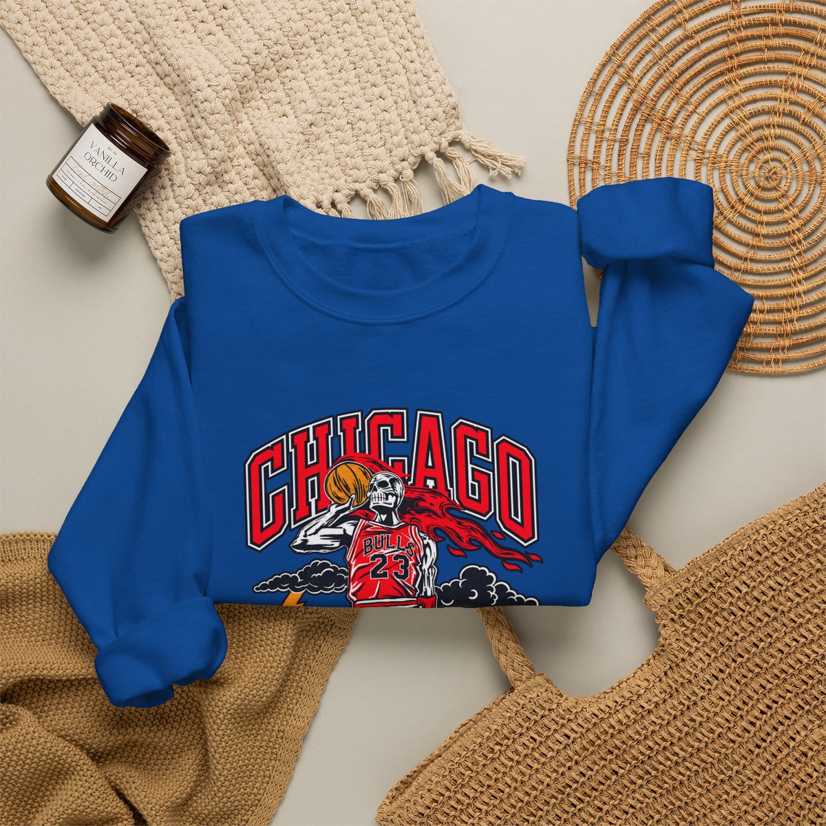 Graphic Print Crewneck Sweatshirt - POD0038 image 35
