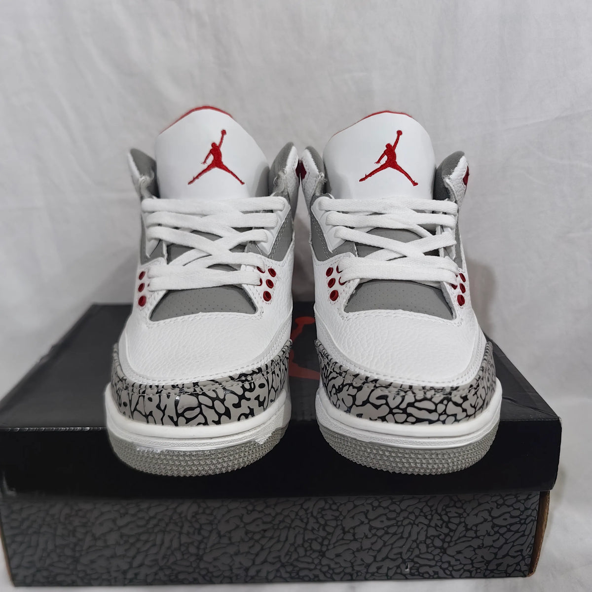 AJ 3 Retro Fire Red Shoes Sneakers - nk0002330 image 9
