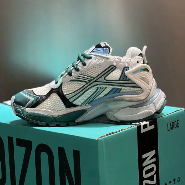 BLCG Runner White Teal Green Blue Shoes Sneakers - bl0000034 image 3
