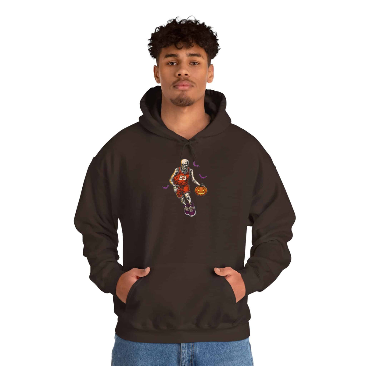 Halloween Basketball Hooded Sweatshirt image 29