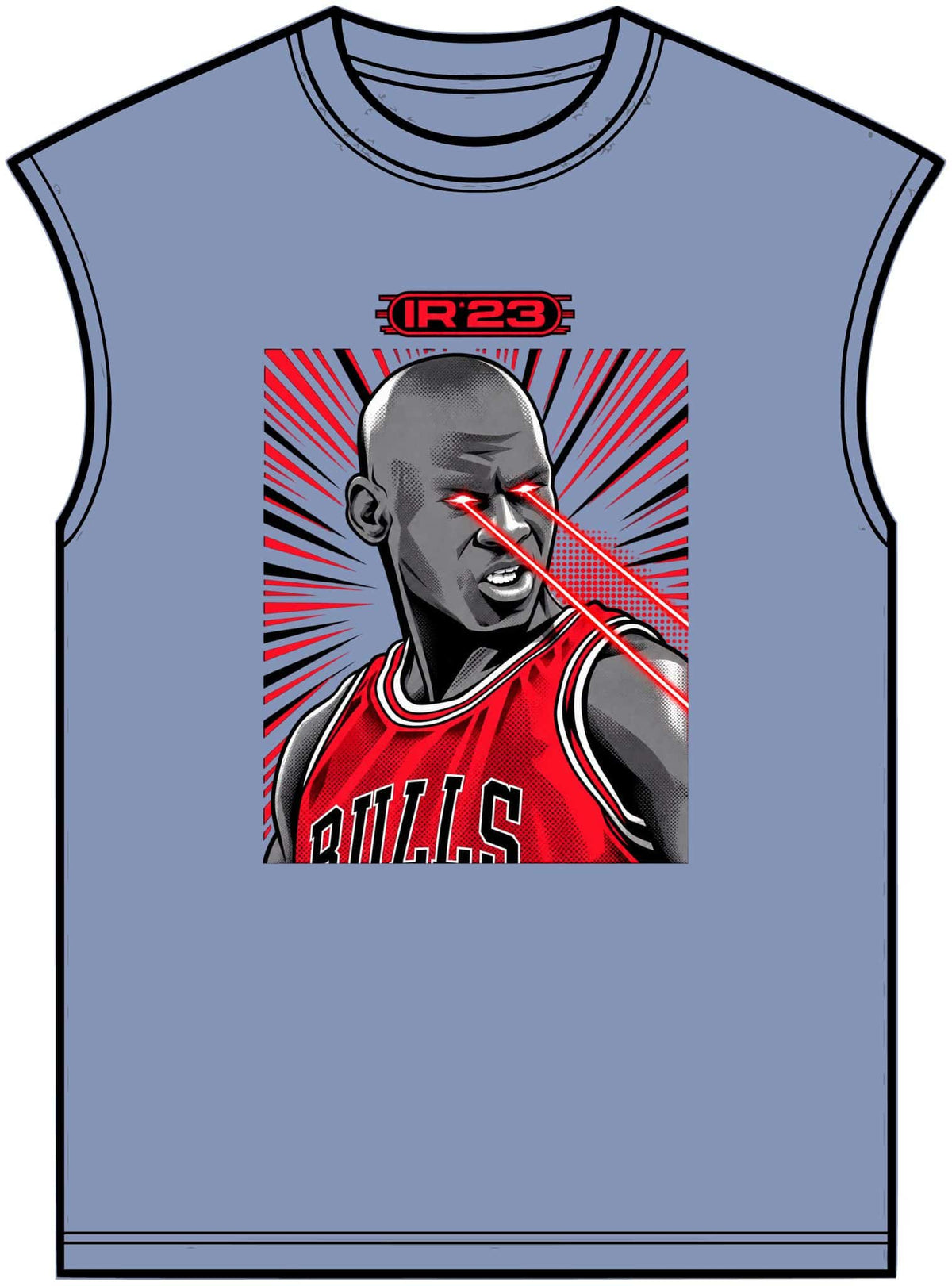 Graphic Print Unisex Garment-Dyed Muscle Tee - POD0032 image