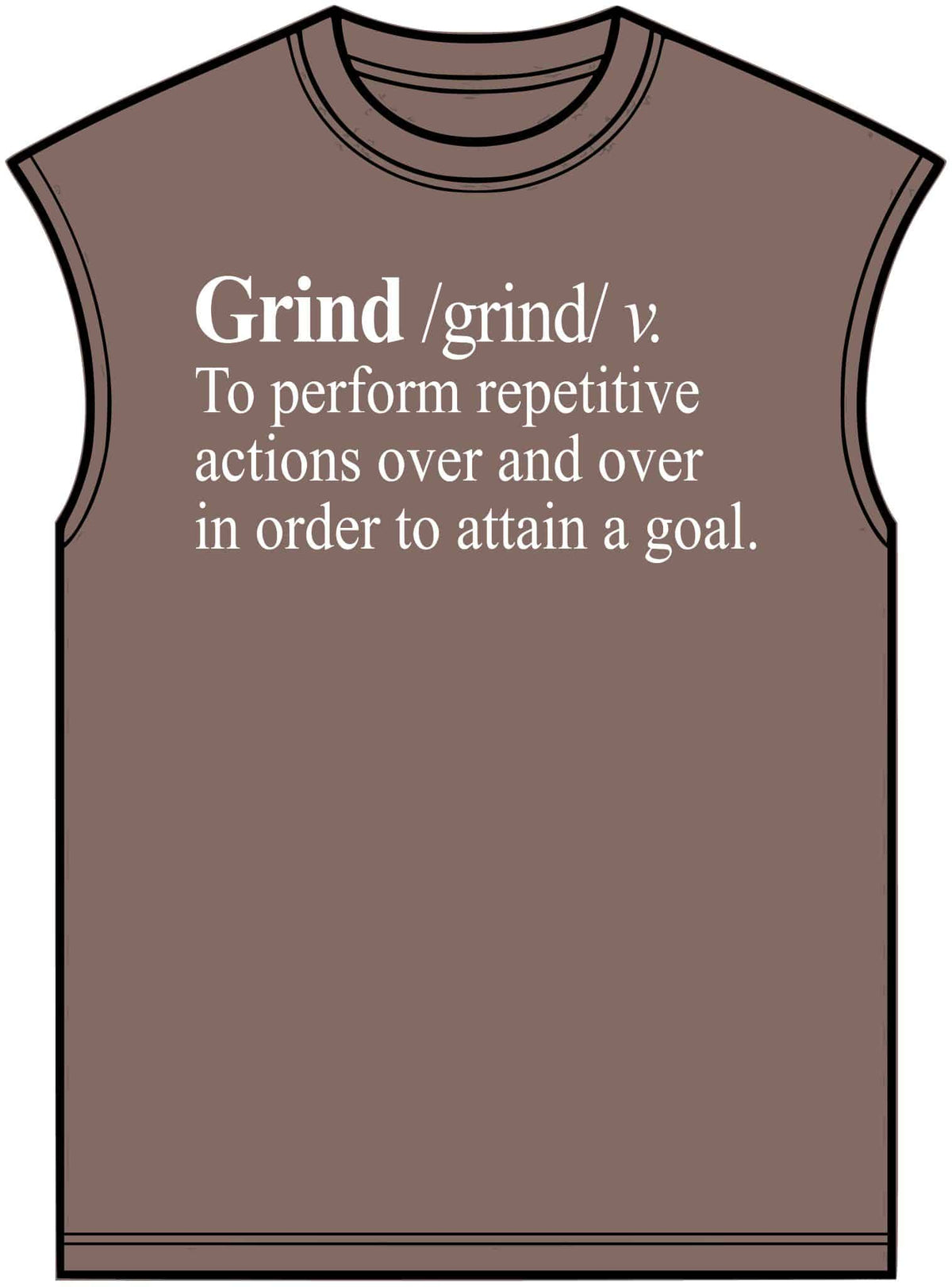Grind Definition Unisex Garment-Dyed Muscle Tee image 4