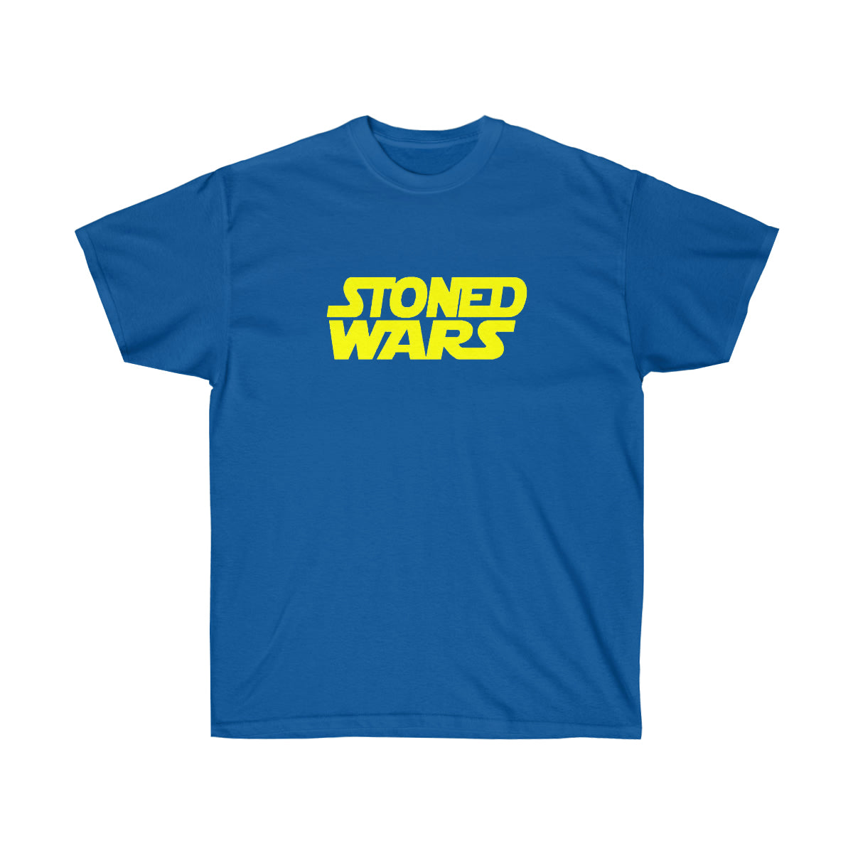 Stoned Yellow Wars Men T-Shirt - Royal, S image