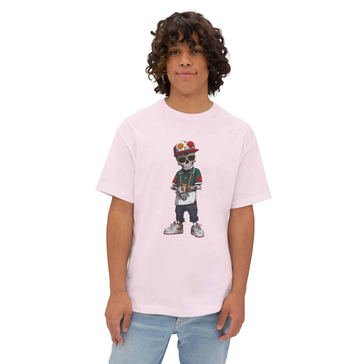 Skull Luxury Unisex Oversized Boxy Tee image 8
