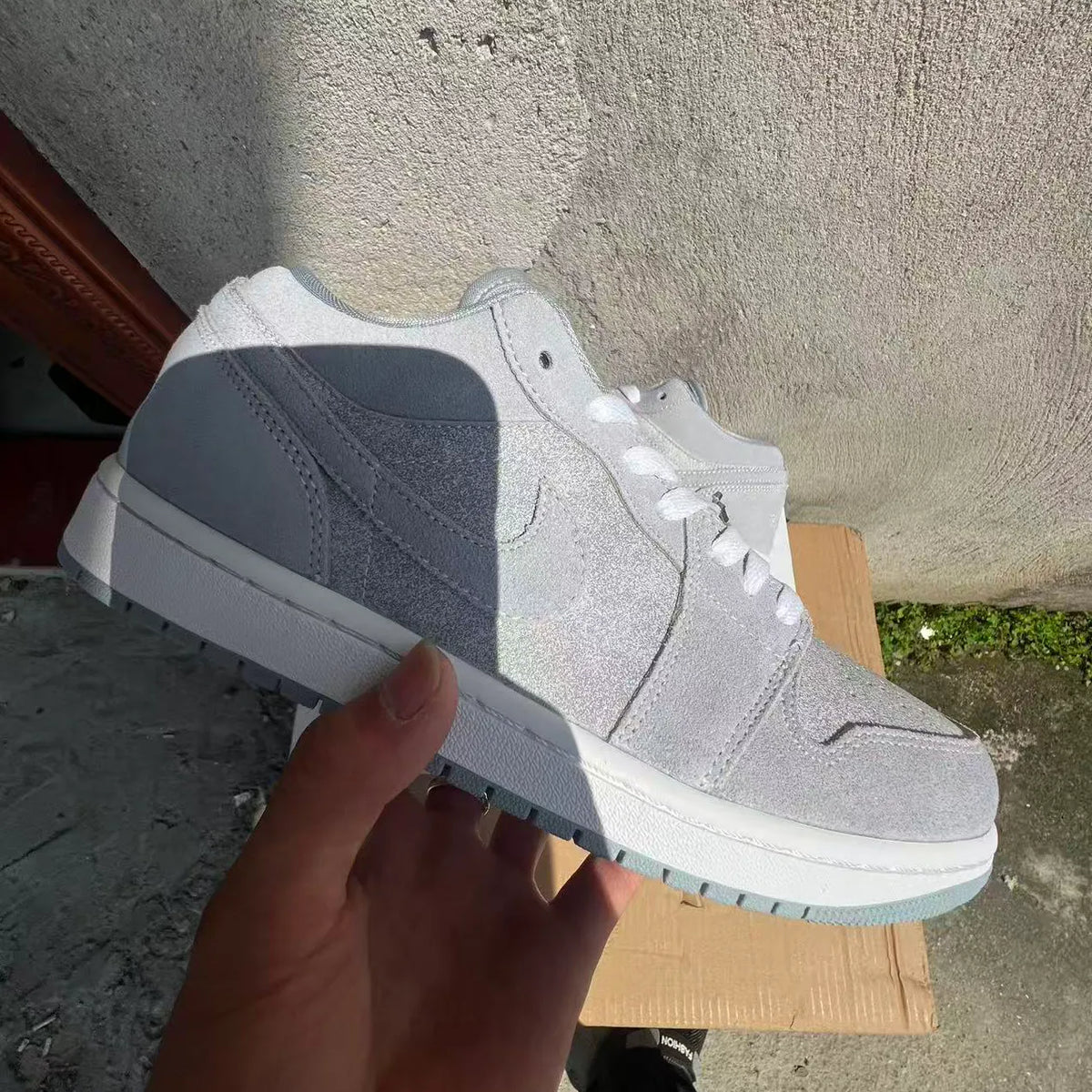 AJ 1 Low SE 'Light Iron Ore Grey' Shoes Sneakers – nk0005428 image 2