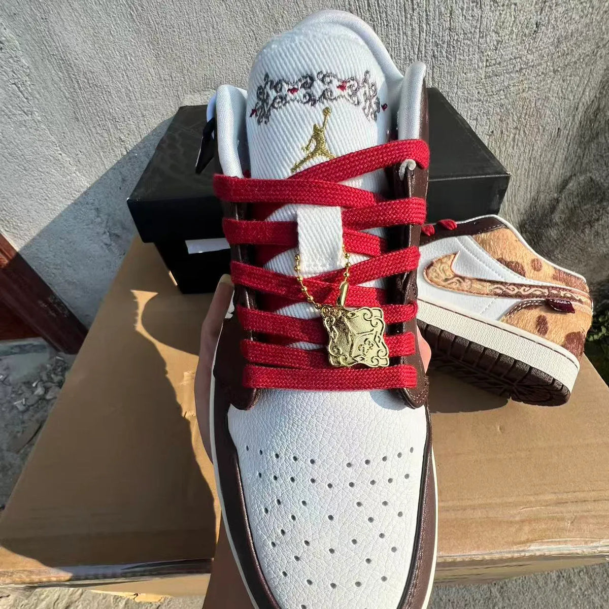 AJ 1 Low SE Year of the Horse Shoes Sneakers – nk0004780 image 11