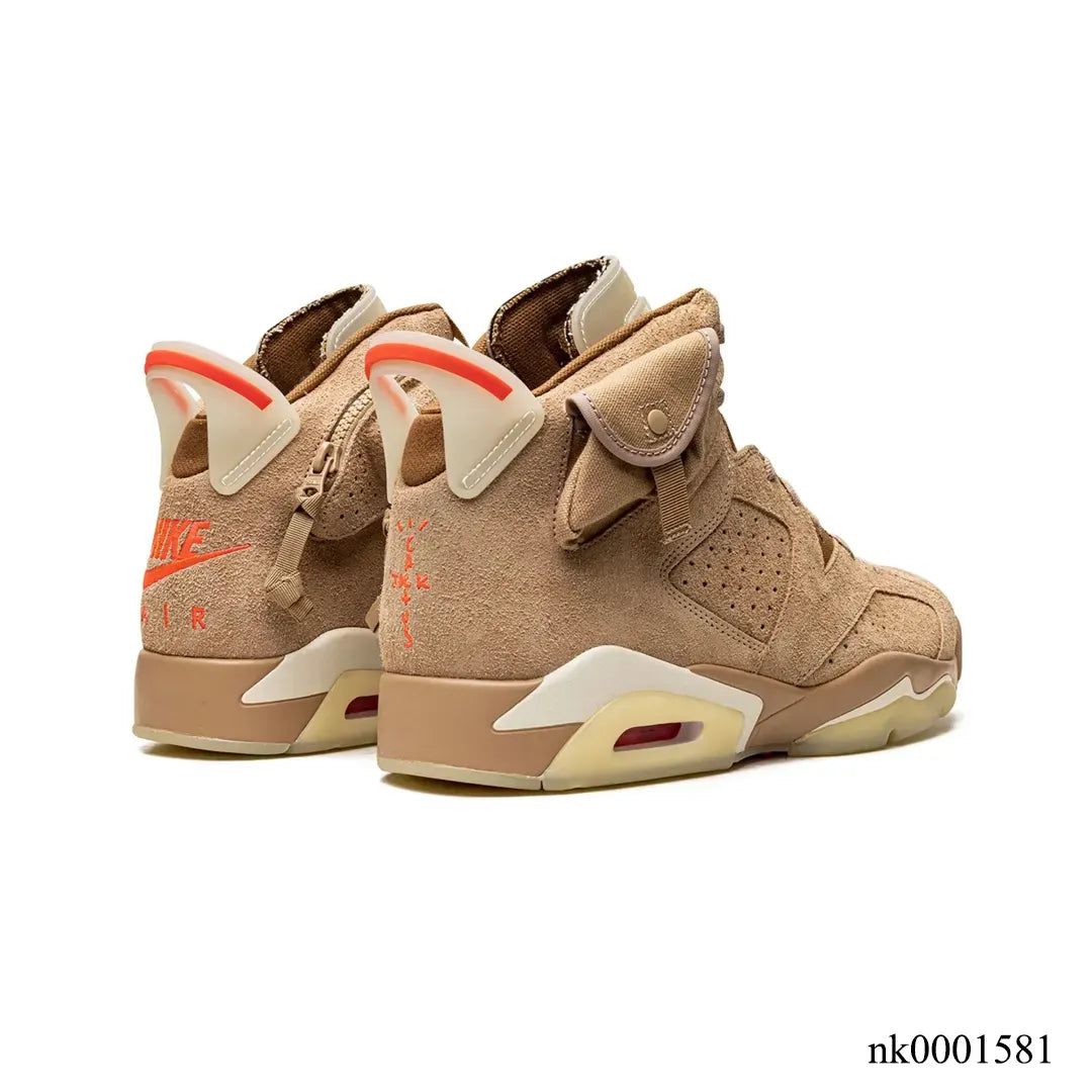 Travis Scott x AJ 6 British Khaki Shoes Sneakers – nk0001581 image 3