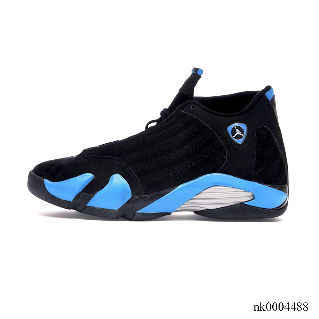 AJ 14 Black University Blue Shoes Sneakers – nk0004488 image 1