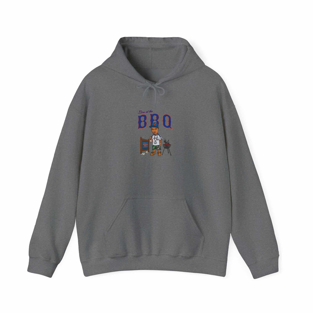 Rap Nas Live At The BBQ Hooded Sweatshirt image