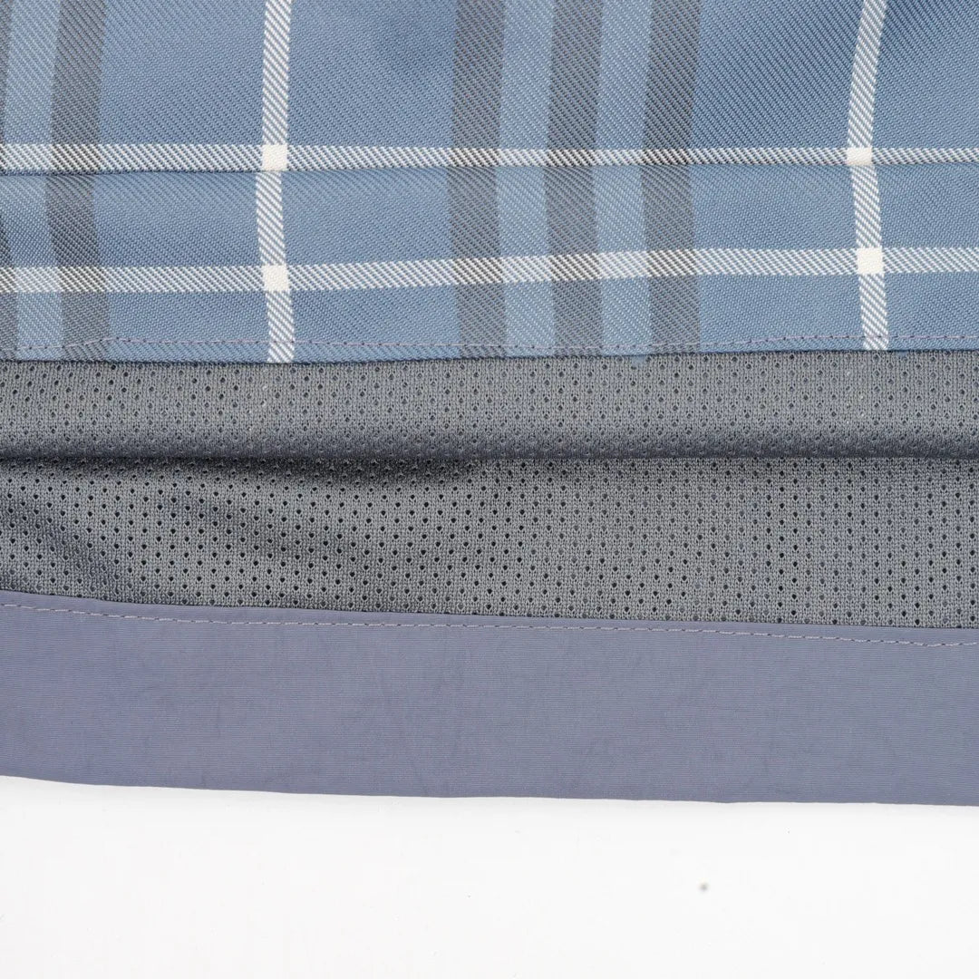 BUR Archive Check Panel Shorts in Blue - 375 - bbr0000375 image 4