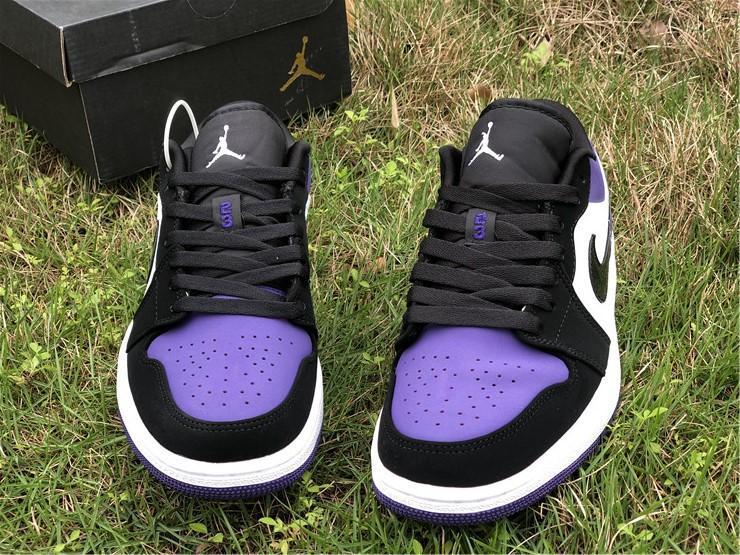AJ 1 Low Court Purple (GS) Shoes Sneakers - nk0000731 image 17