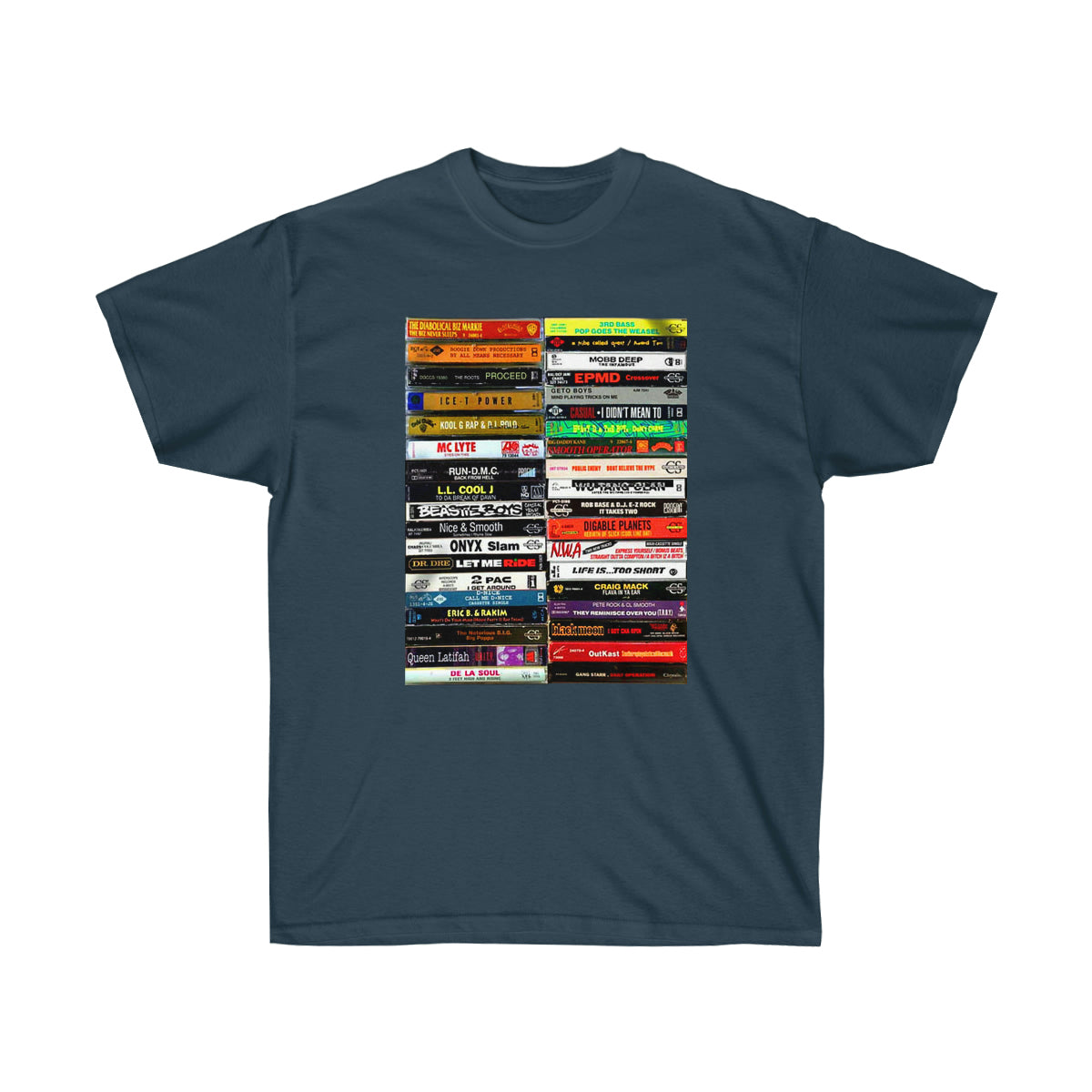 Rap Tapes Black Men T-Shirt - Blue Dusk, 3XL image
