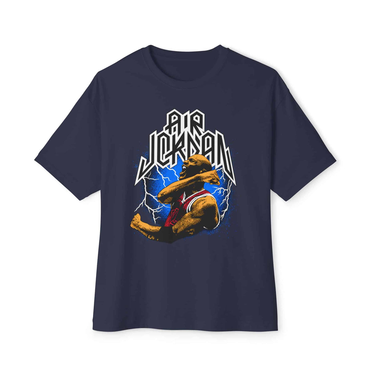 Airborne Legend Unisex Oversized Boxy Tee - Navy, 2XL image