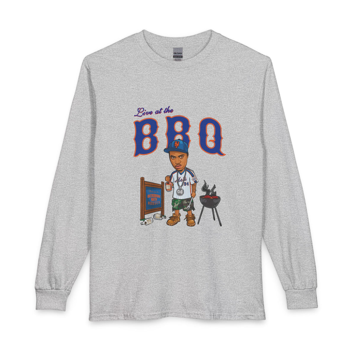 Rap Nas Live At The BBQ Long Sleeve T-Shirt image