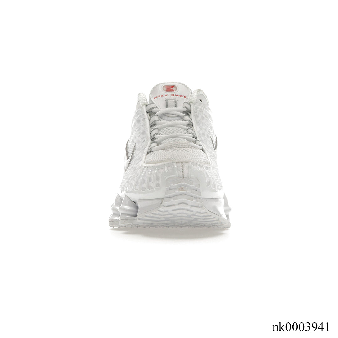 Shox TL White Metallic Silver Max Orange Shoes Sneakers - nk0003941 image 4