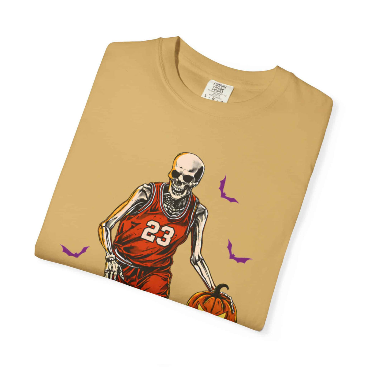 Halloween Basketball Unisex Garment-Dyed T-shirt image 32