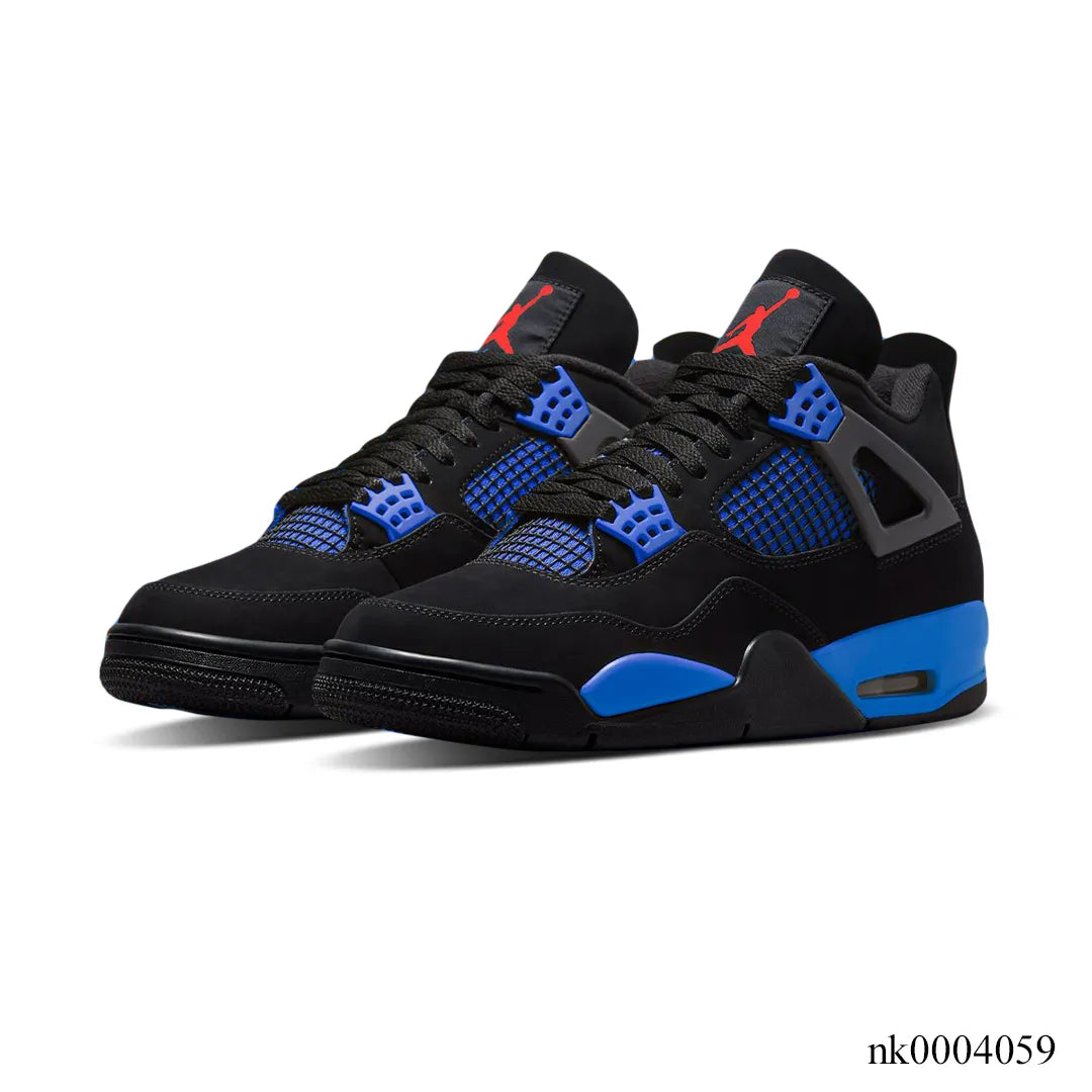 AJ 4 Retro Black Deep Royal Blue Shoes Sneakers - nk0004059 image 2