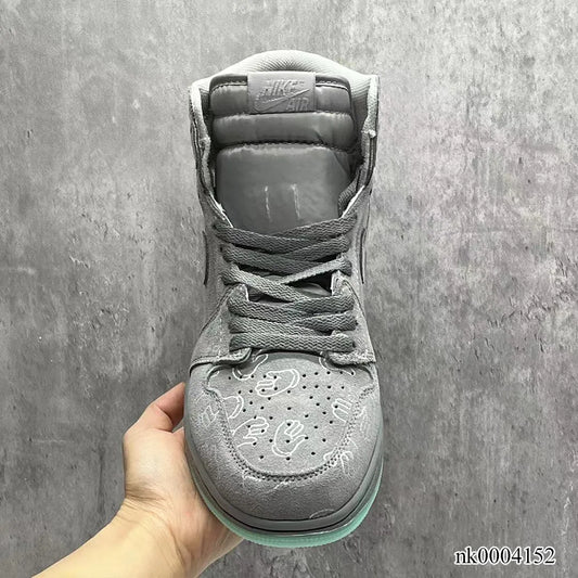 KAWS x AJ 1 High Cool Grey Shoes Sneakers - nk0004152 image 2