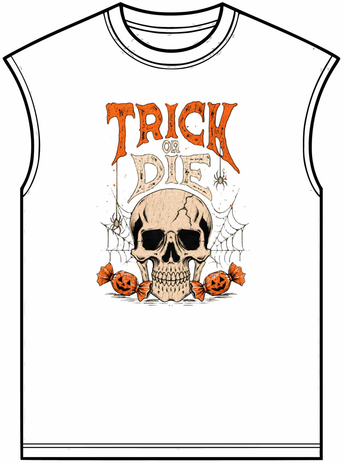 TRICK OR DIE Unisex Garment-Dyed Muscle Tee image 4
