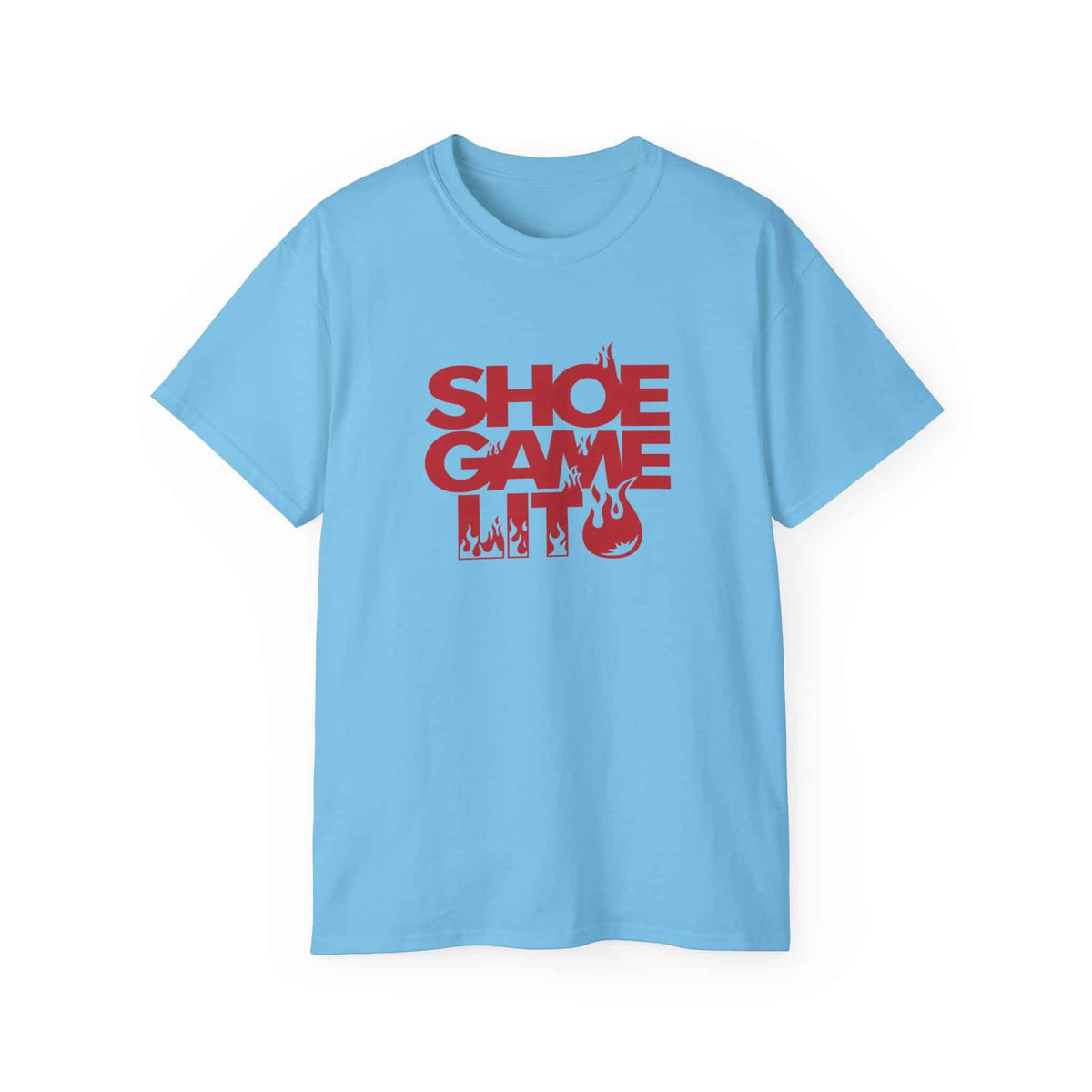 Graphic Print T-Shirt - POD0040 - XL, Sky image