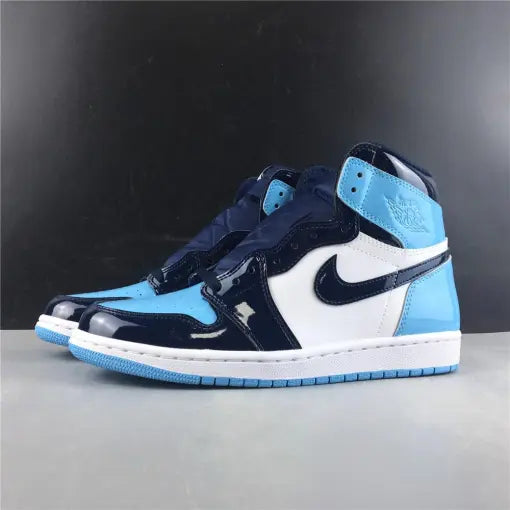 AJ 1 Retro High UNC Patent Shoes Sneakers - nk0000111 image 5