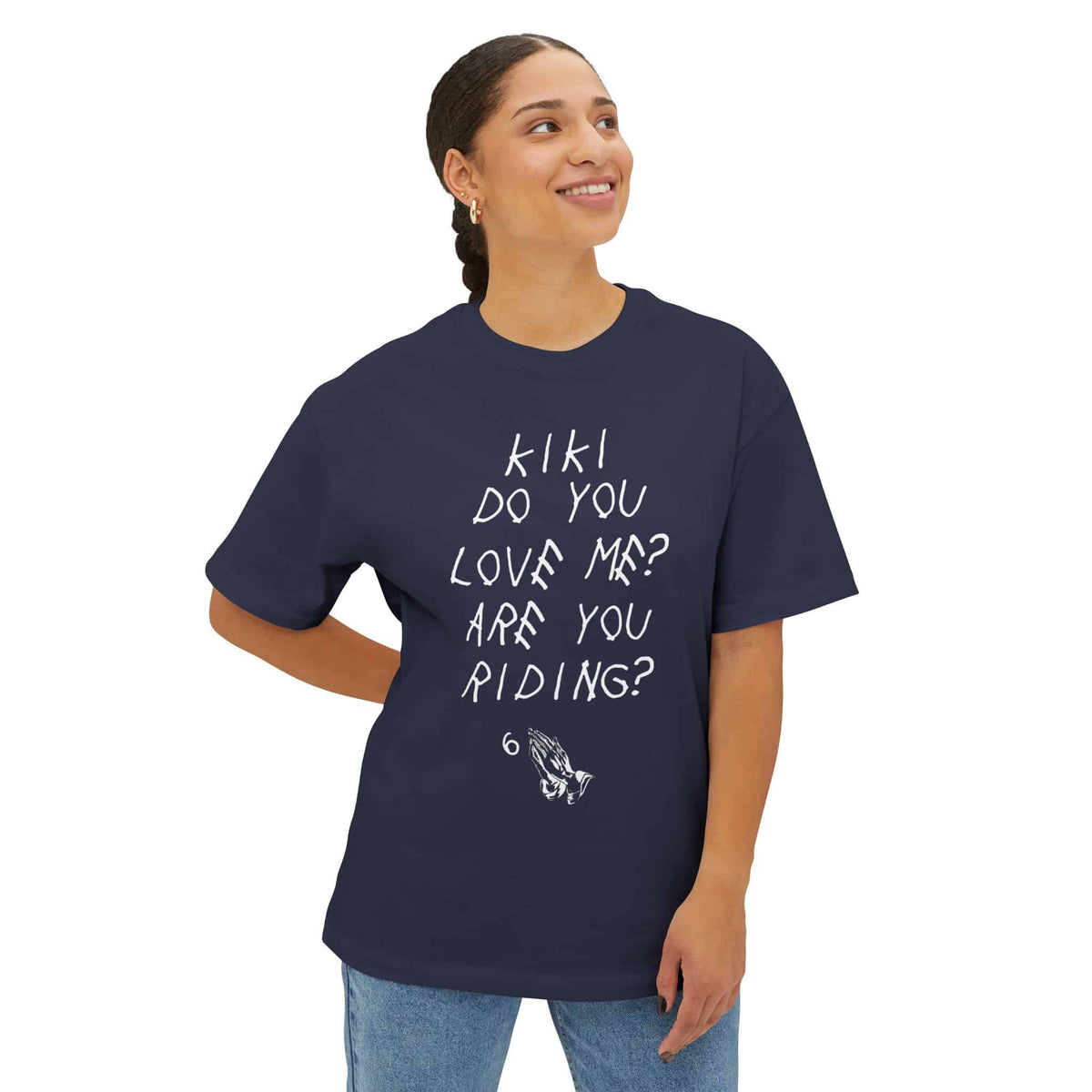 Kiki Loves Me Unisex Oversized Boxy Tee image 23