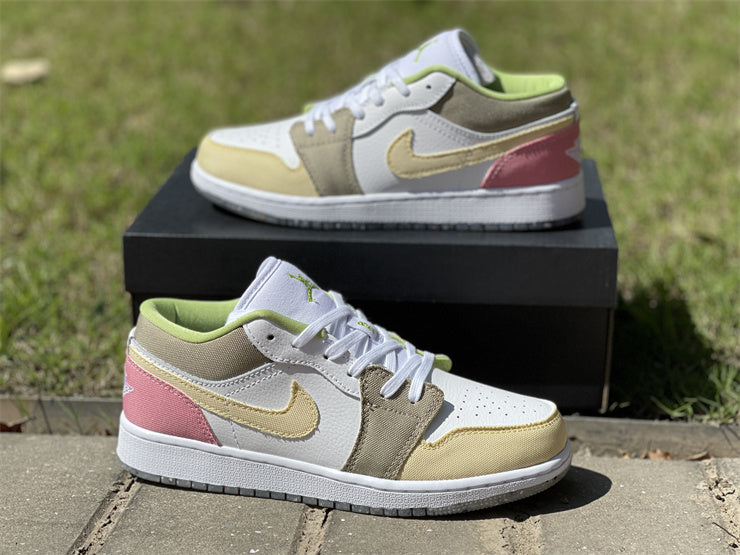 AJ 1 Low Pastel Grind Vivid Green Shoes Sneakers - nk0001987 image 9